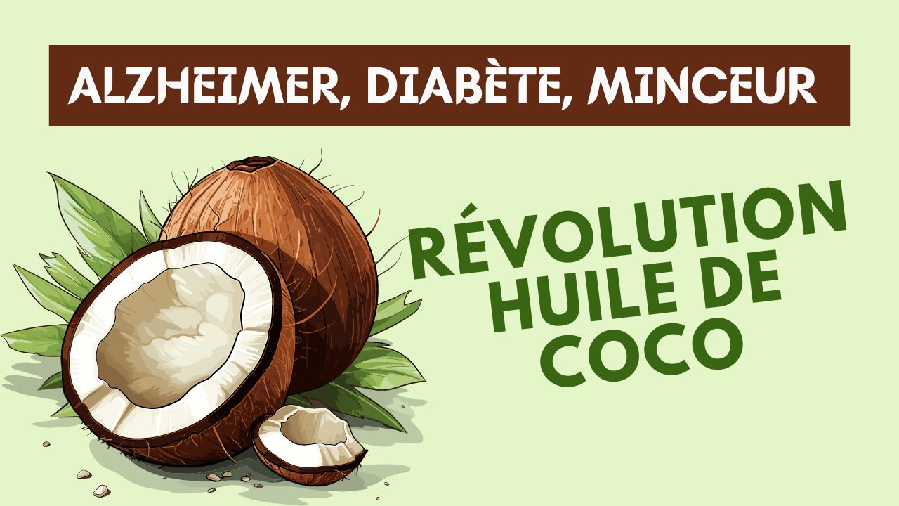 Illustration huile de coco