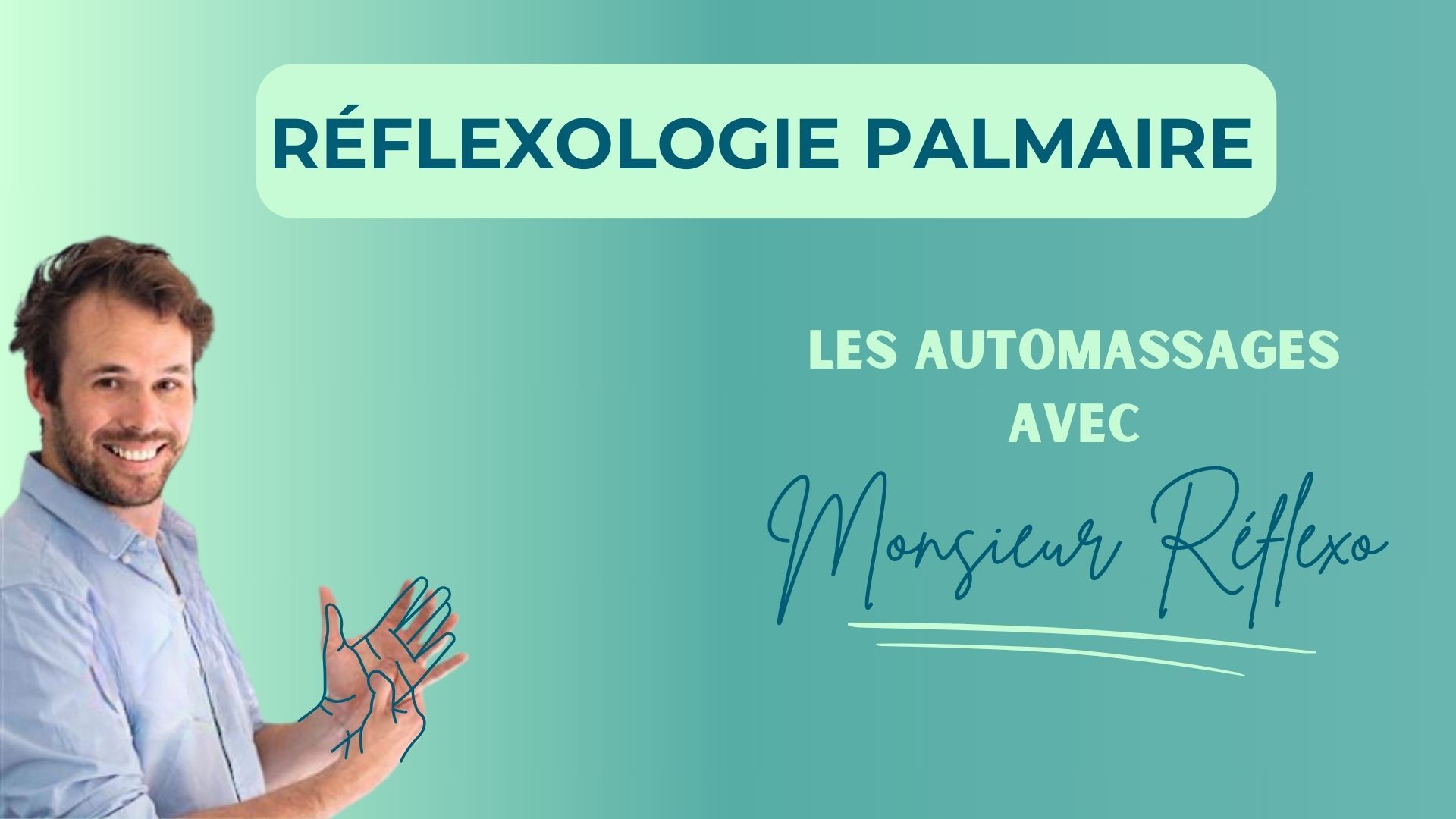 Illustration réflexologie palmaire